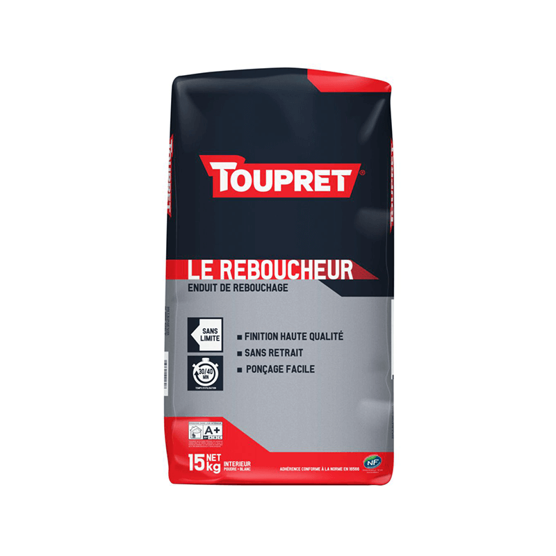 Enduit Toupret rouge Le Reboucheur sac de 15 kg - Séguret Décoration