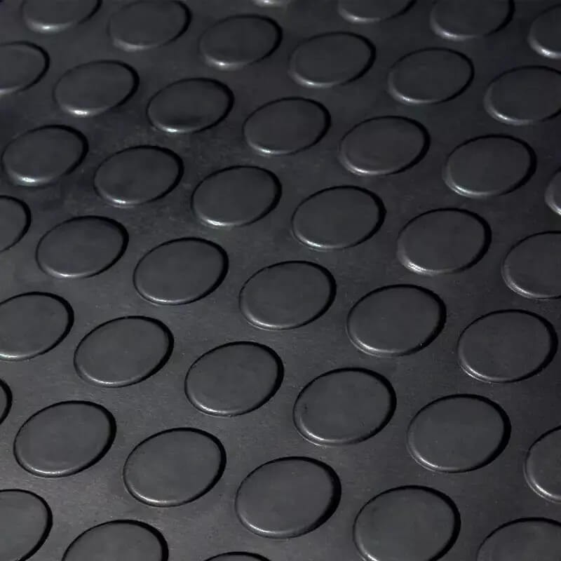 Tapis d'accueil caoutchouc pastillé noir 1,20m épaisseur 3mm - Séguret  Décoration