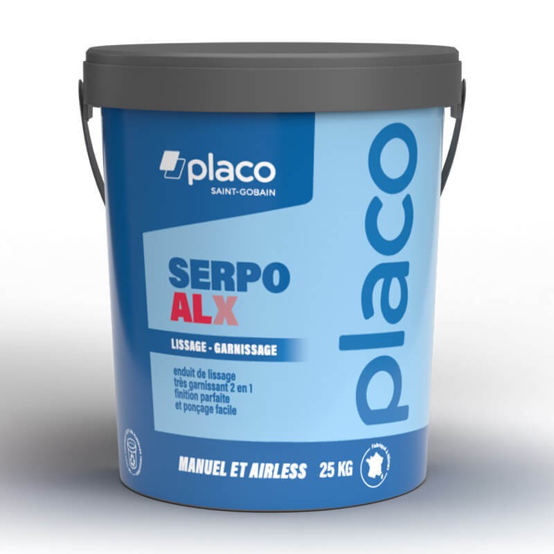 Enduit de lissage Placo Serpo ALX 25kg - Séguret Décoration