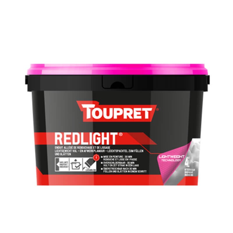 Enduit de rebouchage Redlight Toupret 4l - Séguret Décoration