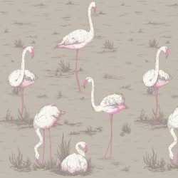 Papier peint Flamingos...