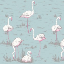 Papier peint Flamingos...