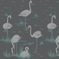 Papier peint Flamingos...