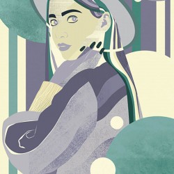 Panoramique Woman Hat Color...