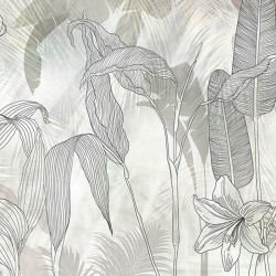 Panoramique Linierte Lilien...