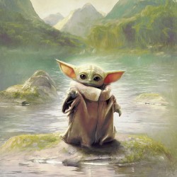 Panoramique Star Wars Grogu...