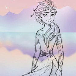 Affiche Disney La Reine des...