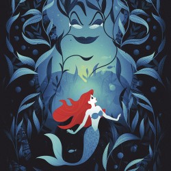 Affiche Disney Ariel face à...