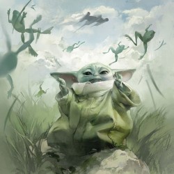 Affiche Star Wars Grogu et...