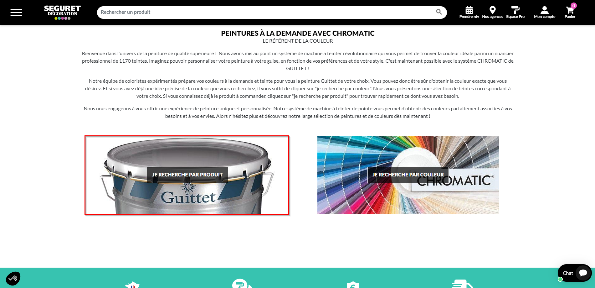Chercher par produit Chromatic | Seguret Décoration