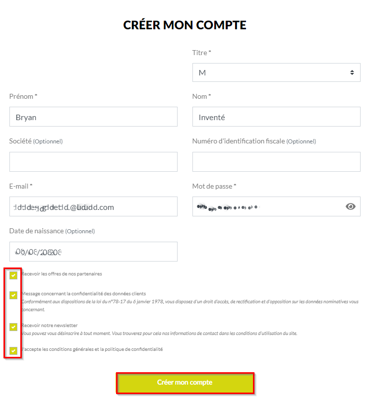 Formulaire inscription newsletter Seguret Décoration