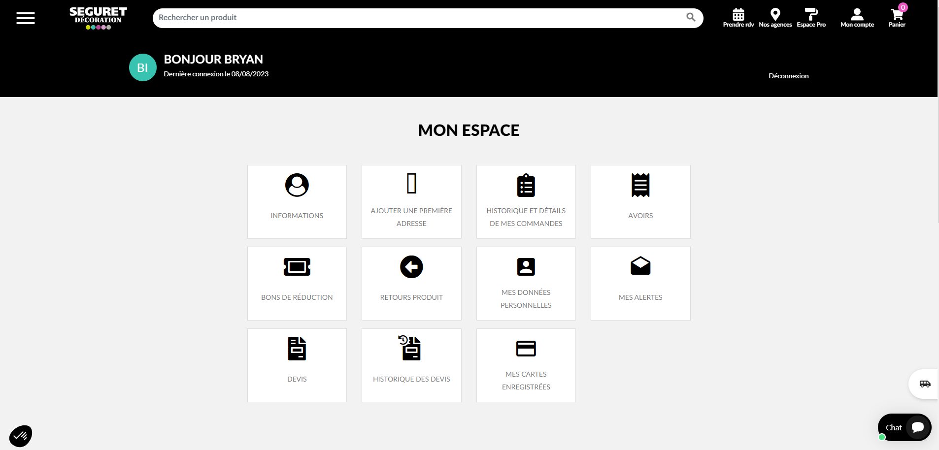Mon espace Seguret Décoration